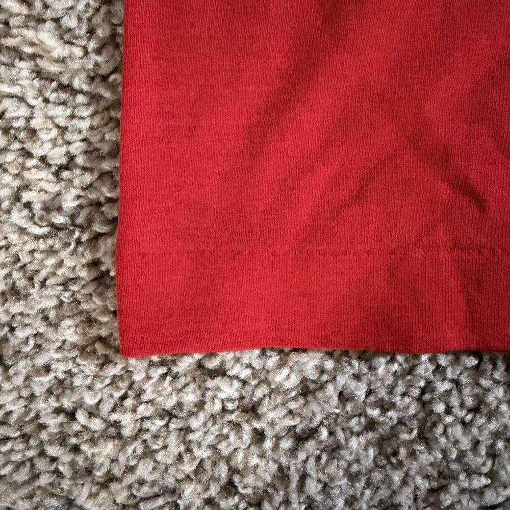 Vintage Italian T-Shirt XL Red Single Stitch “There Are Two Kinds of People" - Picture 4 of 6